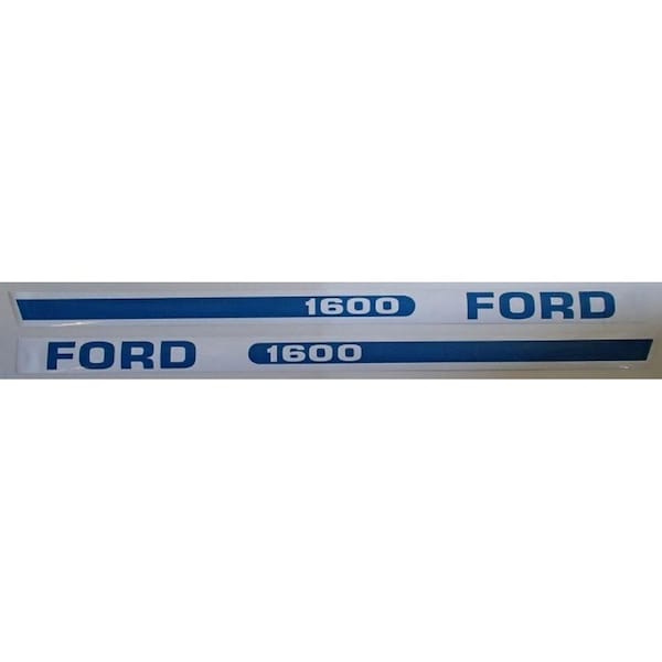 Aftermarket Hood Decal Set Fits FordNew Holland 1600 Compact Tractor F1600 - main